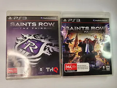 SAINTS ROW The Third + IV - 3-4 - PS3 • $10