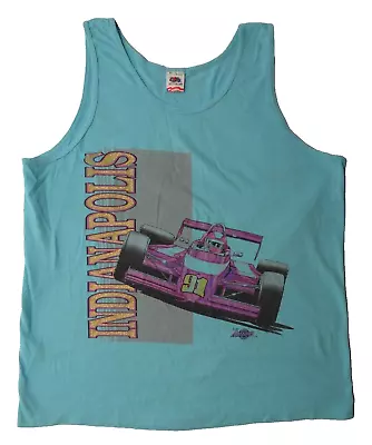 Indianapolis 500 1991 XL Arizona Sport Shirt FOTL Tank Indy VTG 90s Made In USA • $34.98