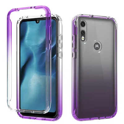 For Moto E 2020 Full-Body Transparency Hybrid Case W/ Built-in Screen Protector • $9.99