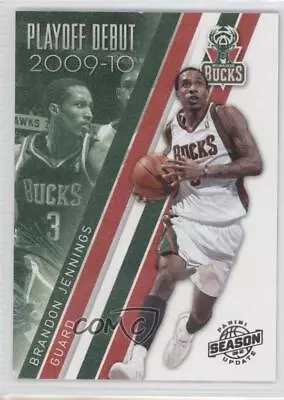 2009 Panini Season Update Playoff Debut Silver /99 Brandon Jennings #2 Rookie RC • $1.92