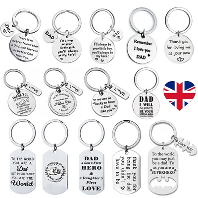 £4.29 • Buy Keyring Gift Present For Dad Father Stepdad Daddy Papa Men Birthday Christmas