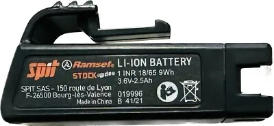 Genuine Ramset 3.6V 2.5Ah Li-Ion Battery Suits CableMadter800 & TrakFast800 Guns • $168