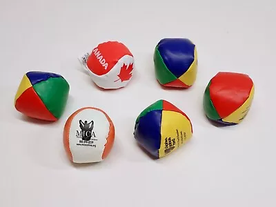 Hacky Sack Lot Of 6 Multicolor Canada Promotional Bean Kick Balls Footbag H19 • $12