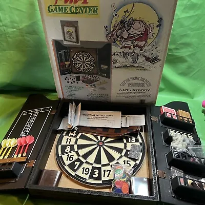 Vintage Weekend Warrior Dartboard Cabinet 7 In 1 Game Center Gary Patterson • $12.99