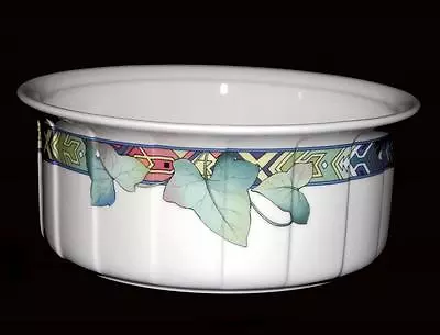 Villeroy & Boch Colorful PASADENA Leaves 8-5/8  Souffle Dish Germany DISC UNUSED • $39.99