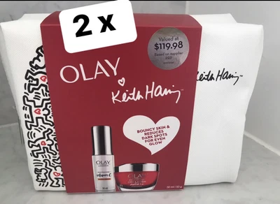 $80 • Buy 2 X Olay Regenerist Day Cream & Luminous Vitamin C Serum ARTIST EDITION