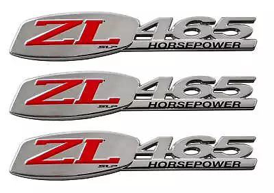 C6 Corvette & Camaro SLP ZL465 Special Edition Exterior Emblem - 5  Long 3pc Set • $21.59