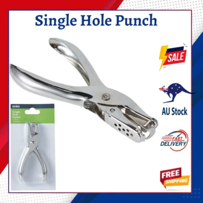 Paper Single Round Hole Punch Puncher School Office Stationery Hole Punch 6mm • $2.99