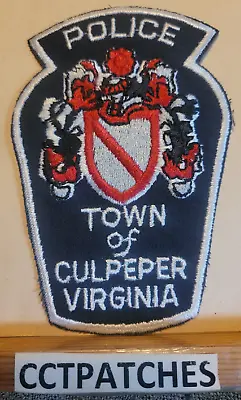 $14.99 • Buy Town Of Culpeper, Virginia Police Cut Edge Shoulder Patch Va
