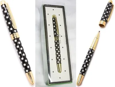 Kate Spade New York Black Ink To Do List Ballpoint Pen - Black Dots • $19.99