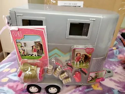BRAND NEW 6  Mini Lori Doll Our Generation Dollhouse Hoofing It Horse Trailer • $60.15
