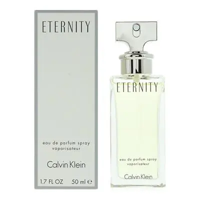 Calvin Klein Eternity Eau De Parfum 50ml Spray Women's - NEW. EDP For Her • £29.21