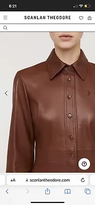 $800 • Buy Scanlan Theodore Leather Shirt Dress