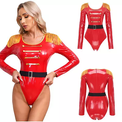 Womens Circus Nightwear Jumpsuit Clubwear Ringmaster Vintage Bodysuit Leotard • $7.35