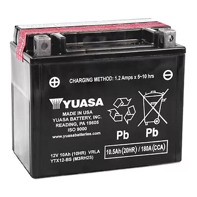 $76.95 • Buy Yuasa Battery Maintenance Free AGM YTX12-BS