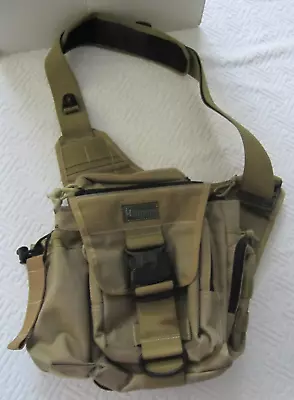 Maxpedition Khaki Jumbo Versipack 9x8x3 Sling Side Gear Bag EXCELLENT USED COND • $65