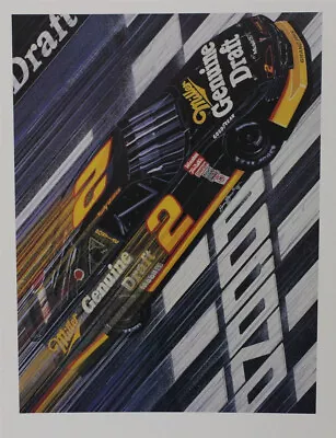 Rusty Wallace 1991  Pocono Draft   Original  Sam Bass Print  23.5 X 18 • $24.99