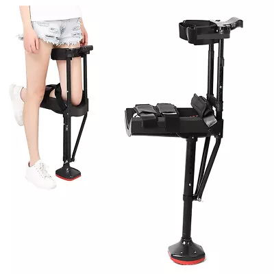 Mobility Walker Single Leg Telescopic Walker Non-Slip Hand-free Knee Crutches • $215