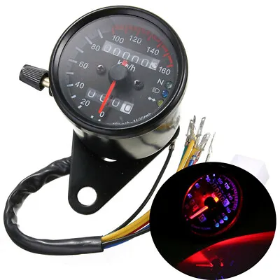 Motorcycle LED Odometer Speedometer Tachometer Speedo Meter For Honda Cafe Racer • $20.49