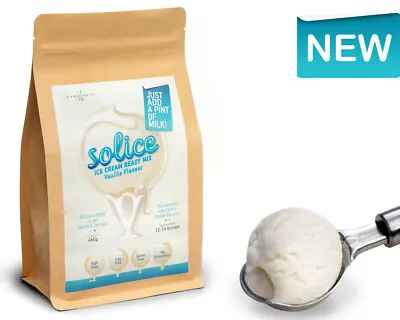 Solice Vanilla Flavour | Dairy Ice Cream Mix | DIY With Just A Mixer | 14 Scoops • £8.90