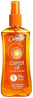 New Calypso Carrot Oil Deep Tanning Spray With SPF6 200 Ml Our Car Fast Shippin • £11.11