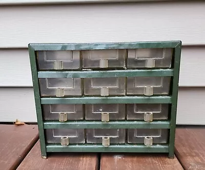 Vintage 12 Drawer Small Hardware Parts Storage Bin • $24.99