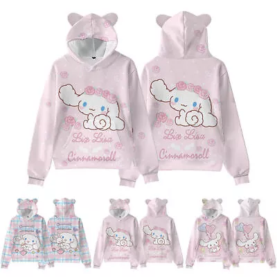 Women Girls Cinnamoroll Hoodie Pullover Sweatshirt Kawaii Hooded Jumper Tops • $29.73