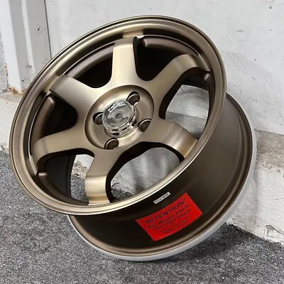 15  Grid Style Wheels Rims Bronze Fits E30 Bmw 3 Series Toyota Yaris Tercel • $479