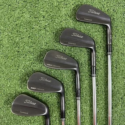 Titleist 712 MB Forged Obsidian Black 5-PW Iron Set No 6 Iron Dynamic Gold X100 • $300