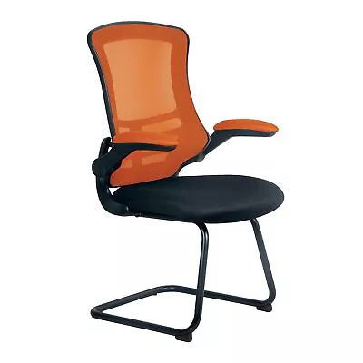 Nautilus Designs Luna Designer High Back Two Tone Mesh Cantilever Visitor Chair • £153.25