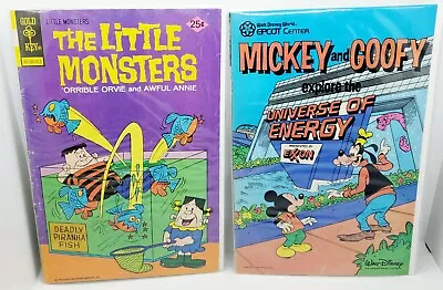 LOT Of 2 Mickey Goofy Disney Epcot 1985/Little Monsters #31 (Gold Key 1975) 🔥  • $29.99