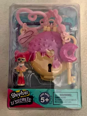 SHOPKINS Lil' Secrets Bag Tag Key Ring Teeny Shoppie Lil Gem’s Jewelry New • $5.39