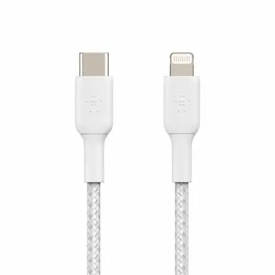 $14.99 • Buy Belkin Braided USB-C To Lightning 1M Cable IPhone Fast Charging Cable For IPhone