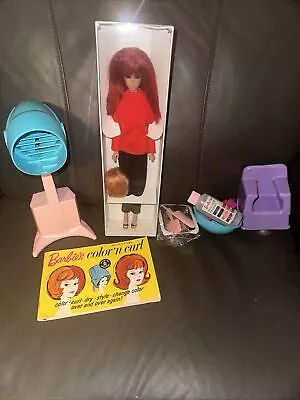  Vtg.Fashion Queen Barbie DollColor & Curl Set  • $400