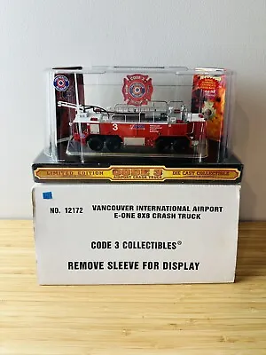 Code 3 Airport Crash Truck 12172 E-one Vancouver International Airport #3 • $149.99