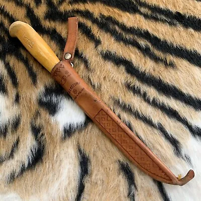 Rapala J Marttiini Knife Finland 6  Fillet Hand Ground Leather Sheath Fishing • $15