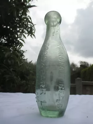 VINTAGE OLD 6oz SKITTLE FLAT BASE HAMILTON BOTTLE FORD & PARR NOTTINGHAM C1900 • £9.99