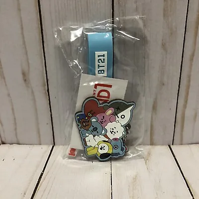 BTS Keychain BT21 Character Rubber Round 1 Exclusive Blue New With Tag • $1.20