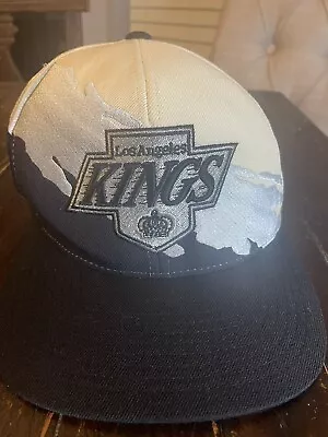 Los Angeles Kings Mitchell & Ness Paintbrush Splash Snapback Repro Hat Cap • $24.95