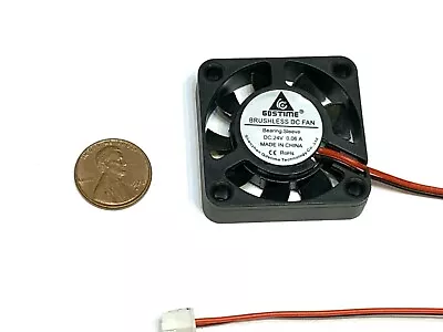 DC 24V Mini 2-4Pin PC Computer Connector Cooling Fan Radiator 4cm Cooler 40 B20 • $8.49