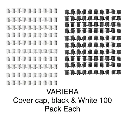 Cover Caps VARIERA For Cabinet Mounting Holes Black And White PACK OF 100 • £8.99