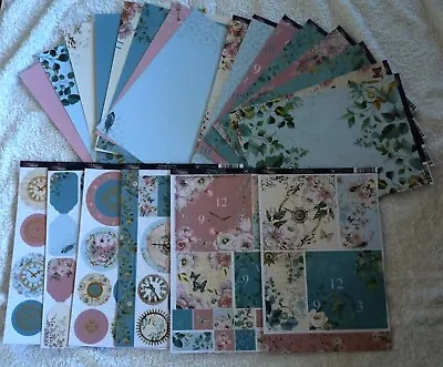 Passage In Time Card Making Collection.  22 X A4 Pages Toppers Card Inserts • £7.50