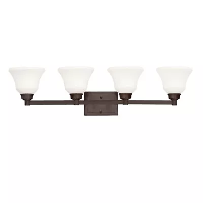 Kichler 5391OZ - Langford 35 In. 4 Light Olde Bronze Bathroom Vanity Light • $149.99