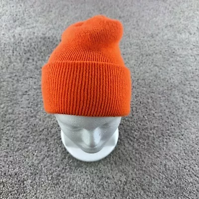 Thinsulate Winter Hat Beanie Skull Cap Burnt Orange Hunting Workwear Outdoor GUC • $13.45