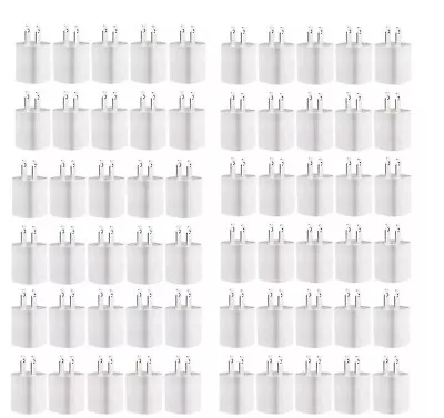 Lot White USB 1A Power Adapter AC Home Wall Charger US Plug FOR IPhone 5 6 7 8 X • $12.49