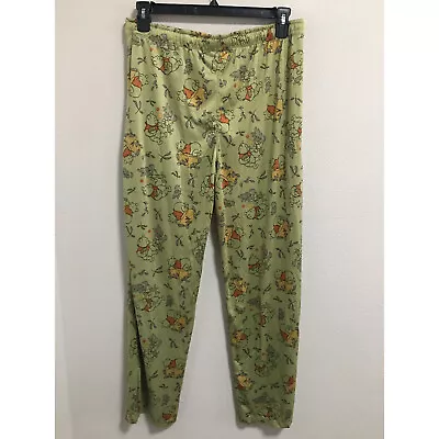 Men Official Disney Winnie The Pooh Forest Green Comfy Pajama Lounge Pants Large • $15