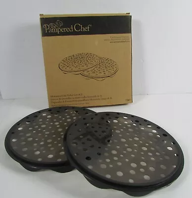 Pampered Chef Microwave Chip Maker #1241 Set Of 2 Healthy Eating EUC MINT • $6