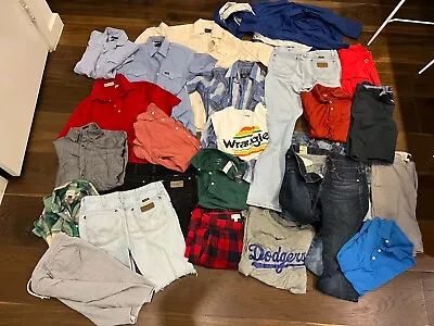 Mens Vintage Retro Clothing Lot Pants Shirts • $99.99