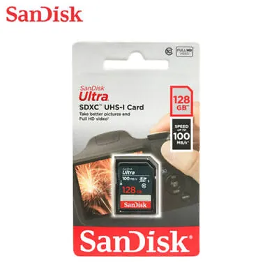 SanDisk Ultra 128 GB SD SDXC Memory Card SDSDUNR-128G-GN3IN 100mbps • $12.45