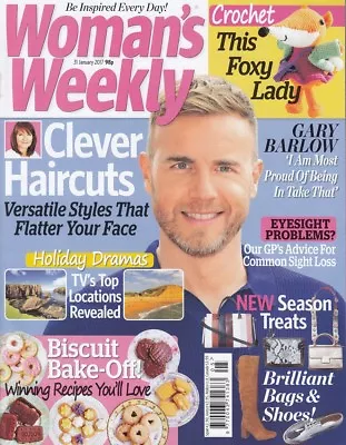 GARY BARLOW - TAKE THAT - British WOMAN'S WEEKLY Magazine January 2017 C#43 • £2